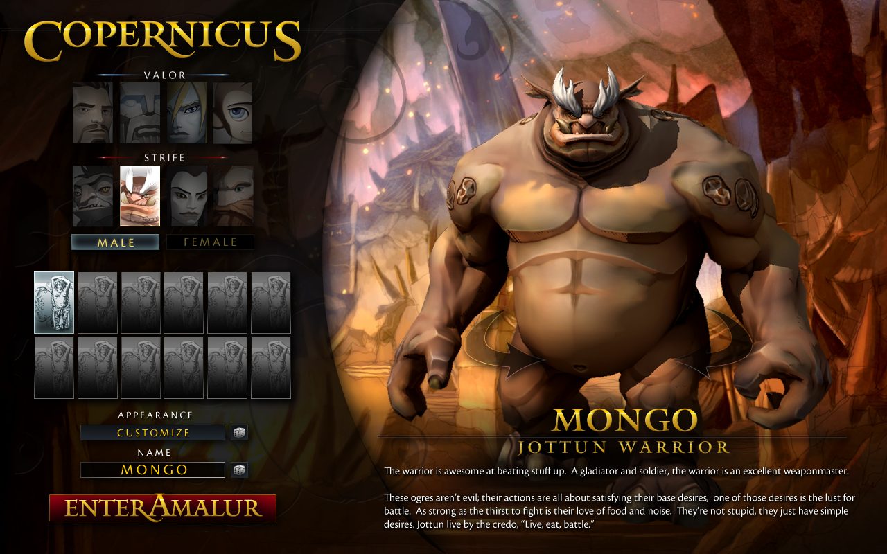 Project Copernicus — Character Create